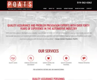 Pqatssolutions.com(Professional Quality Assurance Technical Specialists Inc) Screenshot