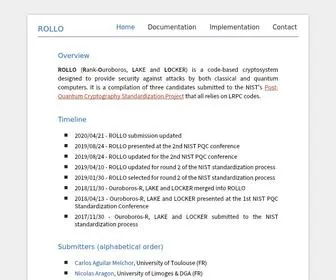 PQC-Rollo.org(ROLLO) Screenshot