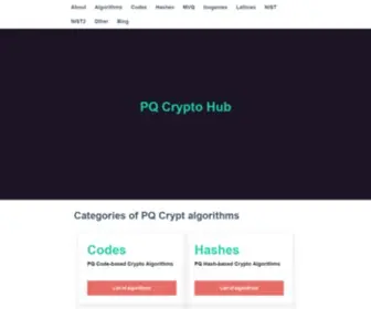 PQCRYptohub.com(PQ Crypto Hub) Screenshot