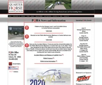 Pqha.org(Pennsylania Quarter Horse Association) Screenshot