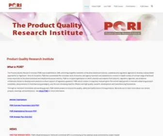 Pqri.org(Product Quality Research Institute) Screenshot