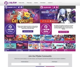 Pqube.co.uk(Video Games Publishing) Screenshot