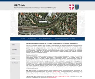 PR-Trima.ch(Piano Regolatore Intercomunale trincea ferroviaria di Massagno home) Screenshot