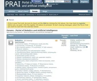 PR.ai(Portal of Robotics and Artificial Intelligence) Screenshot