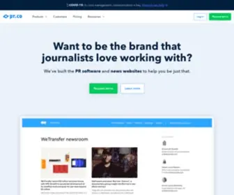 PR.co(Be the brand journalists love working with) Screenshot