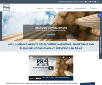 PR4Lawyers.com(Our New York attorney marketing firm) Screenshot