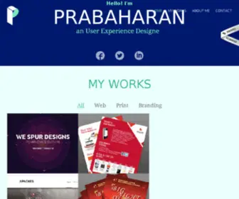 Prabaharancs.com(UI & UX Designer) Screenshot