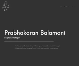 Prabhakaranbalamani.com(Prabhakaranbalamani) Screenshot