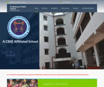 Prabharanipublicschool.edu.in(Affiliated to CBSE) Screenshot