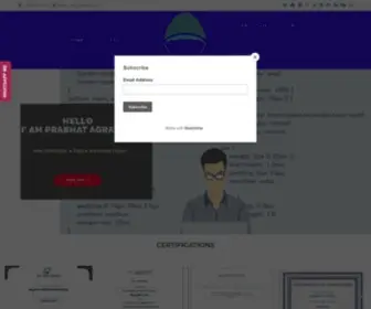 Prabhatagrawal.com(Web Developer & Digital Marketing Expert) Screenshot