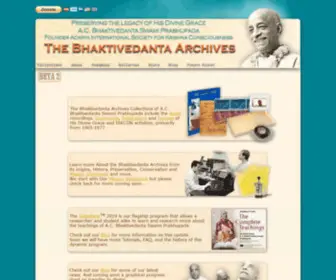 Prabhupada.com(The Bhaktivedanta Archives) Screenshot