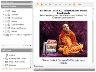 Prabhupadabooks.com(Srila Prabhupada's Original pre) Screenshot
