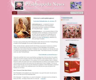 Prabhupadanugas.eu(PRABHUPADA NEWS) Screenshot