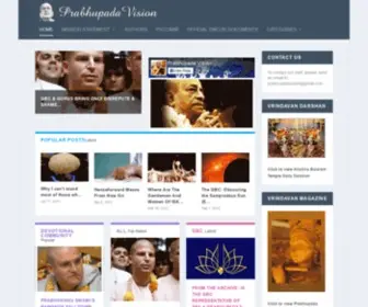 Prabhupadavision.com(Prabhupada Vision) Screenshot