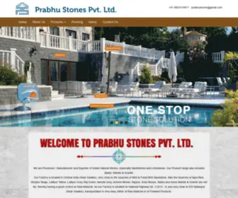 Prabhustones.com(Prabhu Stones PVT) Screenshot