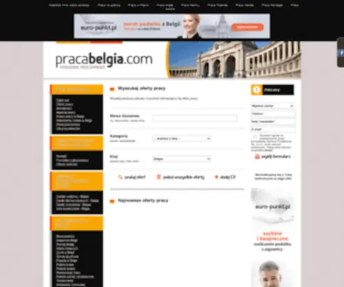 Pracabelgia.com(Praca w Belgii) Screenshot