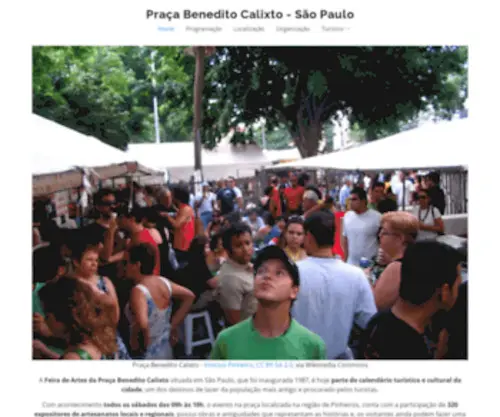 Pracabeneditocalixto.com.br(Praça Benedito Calixto) Screenshot