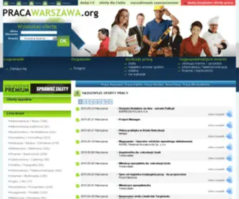 Pracawarszawa.org(Oferty pracy w Warszawie) Screenshot