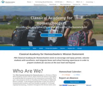 Praclassicalacademy.com(PRA Classical Academy for Homeschoolers) Screenshot