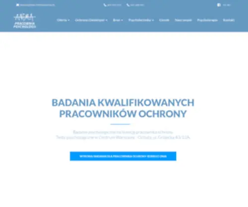 Pracowniaanima.pl(Anima Warszawa: Badania Psychologiczne Ochrony) Screenshot