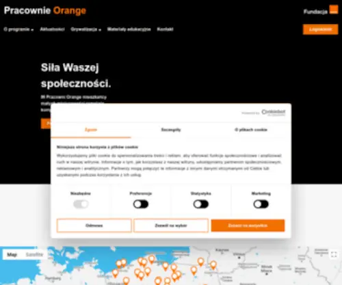 Pracownieorange.pl(Pracownie Orange Strona główna) Screenshot