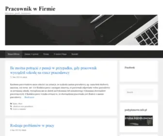 Pracownikwfirmie.pl(Informacje, porady, komentarze) Screenshot