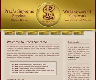 Pracssupreme.co.za(Pracs) Screenshot