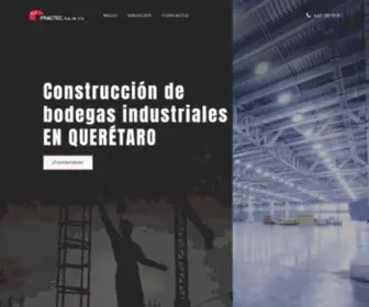 Practecsadecv.com(Construcción de bodegas industriales en Querétaro) Screenshot