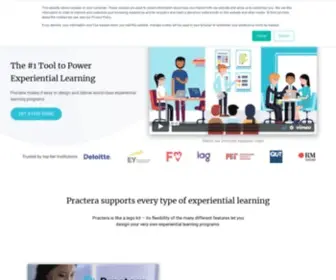 Practera.com(Practera is an experiential learning platform) Screenshot
