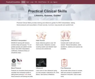 Practicalclinicalskills.com(Learn and Practice Clinical Skills) Screenshot
