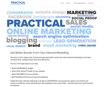 Practicalonlinemarketing.com(Internet Marketing Advice Online Marketing Advice Free Internet Marketing) Screenshot