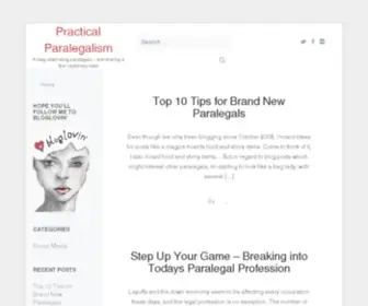 Practicalparalegalism.com(Since 2005) Screenshot