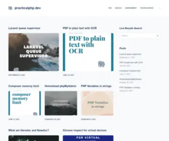 Practicalphp.dev(What have I learned today about PHP) Screenshot