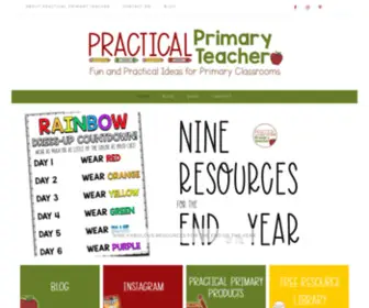 Practicalprimaryteacher.com(Fun and Practical Ideas for Primary Classrooms) Screenshot