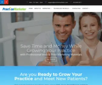 Practicemarketer.com(Web & Print Marketing for Orthodontists) Screenshot
