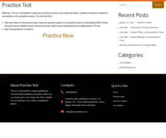 Practicetest.co.in(A free platform where you can learn) Screenshot