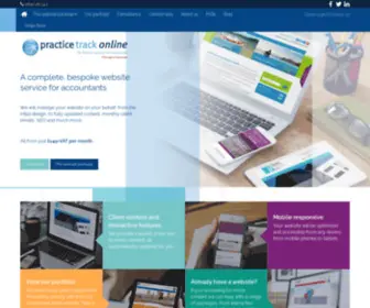 Practicetrackonline.co.uk(Websites for UK Accountants) Screenshot