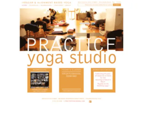 Practiceyogastudio.com(Practice Yoga Studio) Screenshot