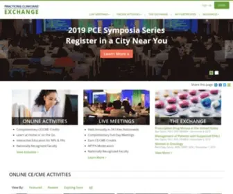 Practicingclinicians.com(Practicing Clinicians Exchange (PCE)) Screenshot