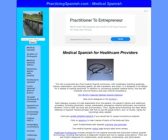 Practicingspanish.com(Medical Spanish) Screenshot