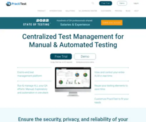 Practitest.app(End-to-end Test Management tool for test case management. PractiTest) Screenshot