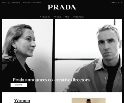 Prada.com(Prada) Screenshot