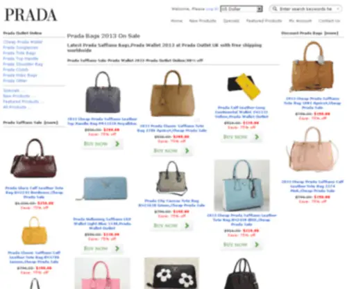 Pradasaffianosale.com(Prada Saffinao Tote) Screenshot