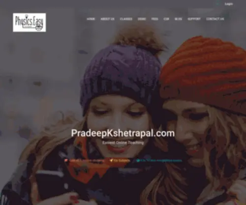 Pradeepkshetrapal.com(PRADEEP KSHETRAPAL PHYSICS) Screenshot