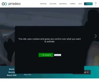 Pradeo.net(Mobile security solutions) Screenshot