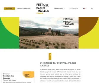 Prades-Festival-Casals.com(Festival de Prades Pablo Casals) Screenshot