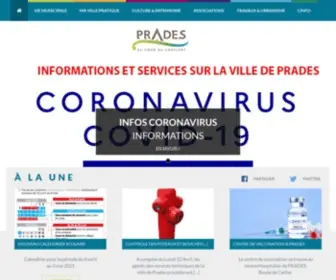 Prades.com(Mairie de Prades) Screenshot