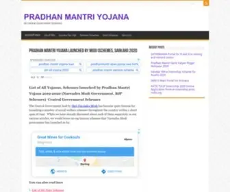 Pradhanmantriyojana.co.in(Pradhan Mantri Yojana launched by Modi (Schemes) Screenshot