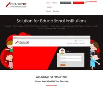 Pradhyot.com(Pradhyot School Management Software) Screenshot