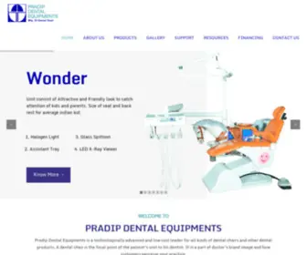 Pradipdental.com(Pradip Dental Equipments) Screenshot